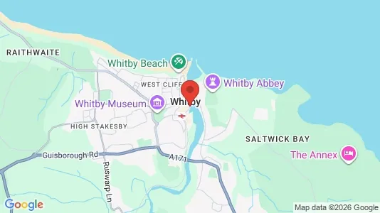 Rooms for rent i Whitby - North Yorkshire - kort over placeringen